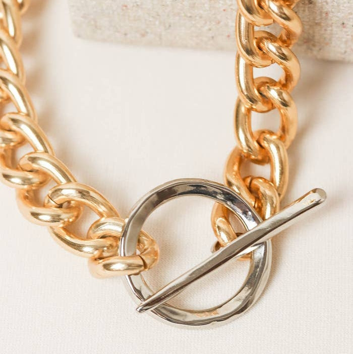 COLLAR ESLABÓN DORADO