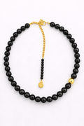 COLLAR ONYX DORÉ