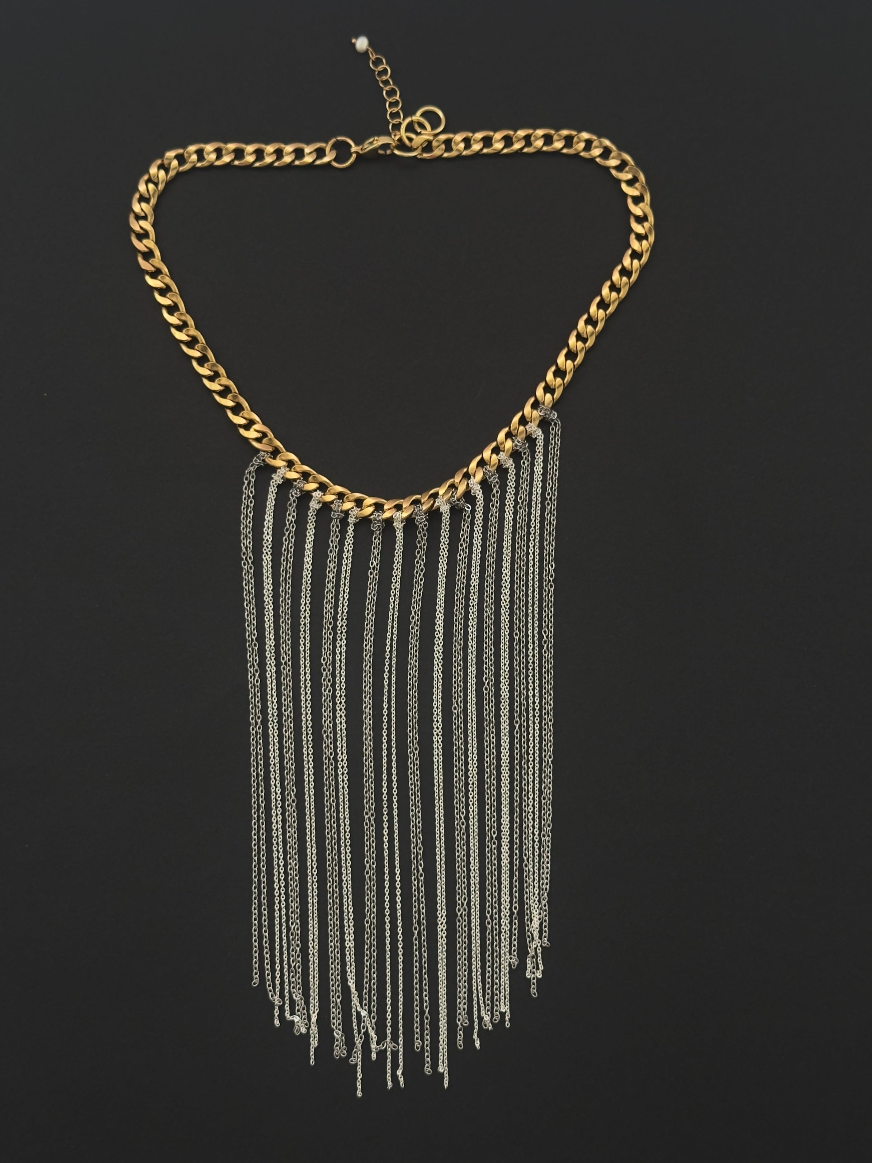 COLLAR CASCADA PLATA